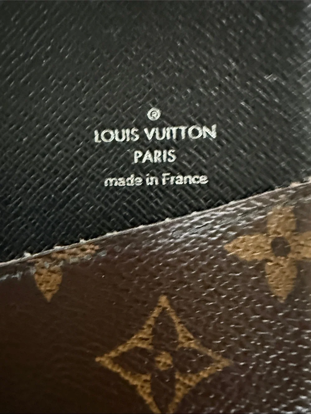 Louis Vuitton Monogram Canvas Bi-Fold Card Case in Brown and Black